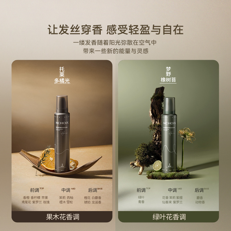 13541202.MCHOIX魔香轻盈魅卷泡沫发蜡99ml/200ml  (托莱多橘光/梦野橡树苔)