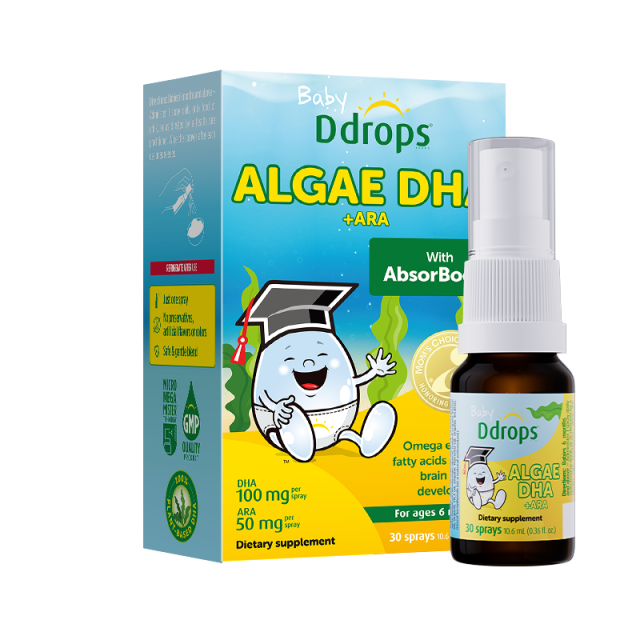 13654310.【单盒】Ddrops 滴卓思儿童藻油DHA +ARA 30喷