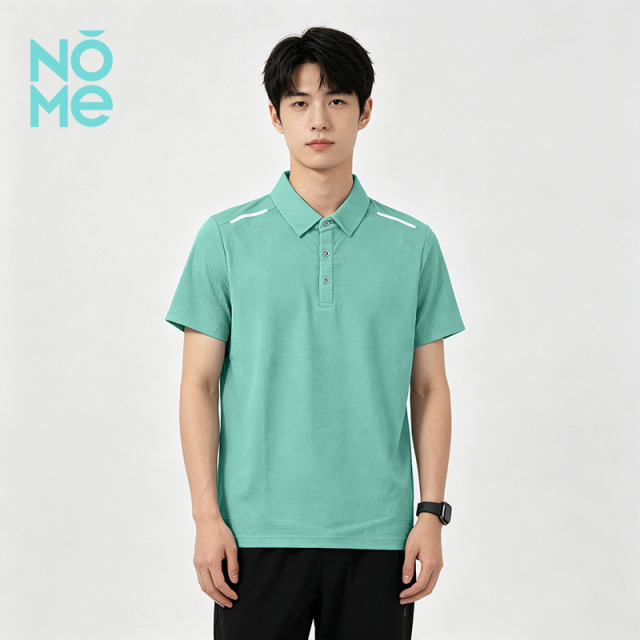 13674852.NOME户外短袖T恤男士翻领休闲跑步宽松男装上衣POLO衫夏季运动T恤