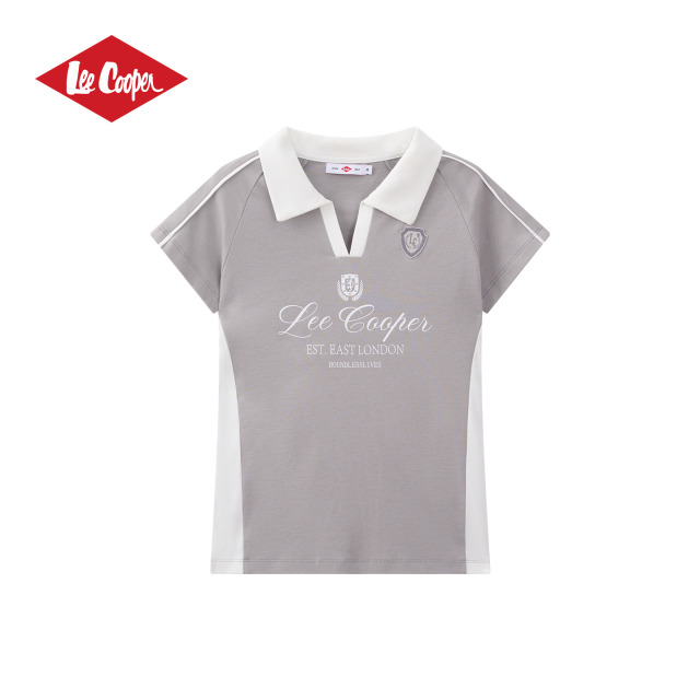 13530862.Lee Cooper2026夏季新款POLO衫百搭通勤短袖女生短款透气修身显瘦