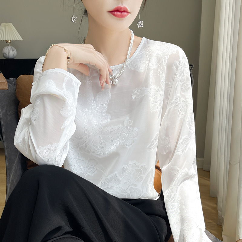 13747596.绒暖享国风上衣长袖女新中式上衣圆领提花