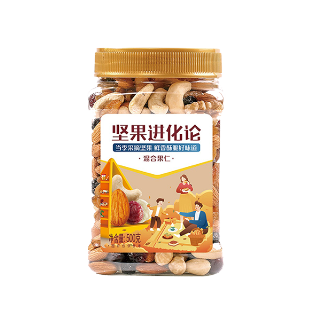 13697264.【清仓特惠】洽洽罐装坚果500g(坚果+果干)