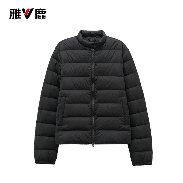 13768187.雅鹿立领轻薄羽绒服女短款外 秋冬便携可收纳内搭保暖羽绒内胆外出穿保暖外套