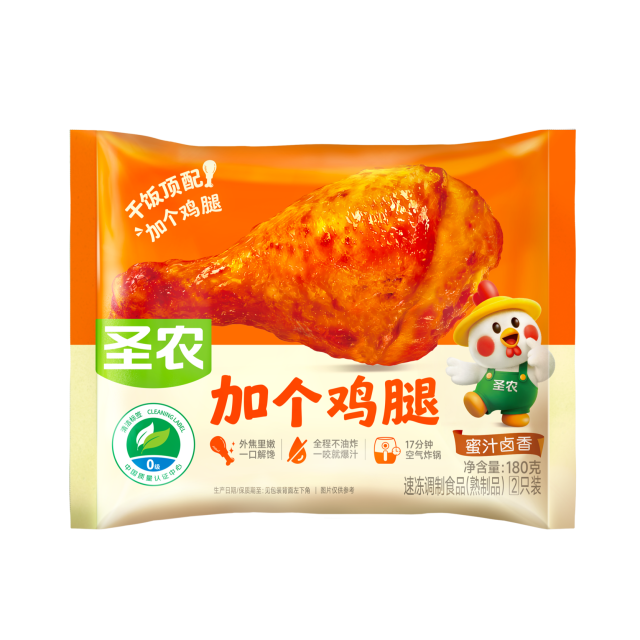 13679128.【加个鸡腿】圣农拒绝油炸焦香爆汁蜜汁卤香加个鸡腿180g