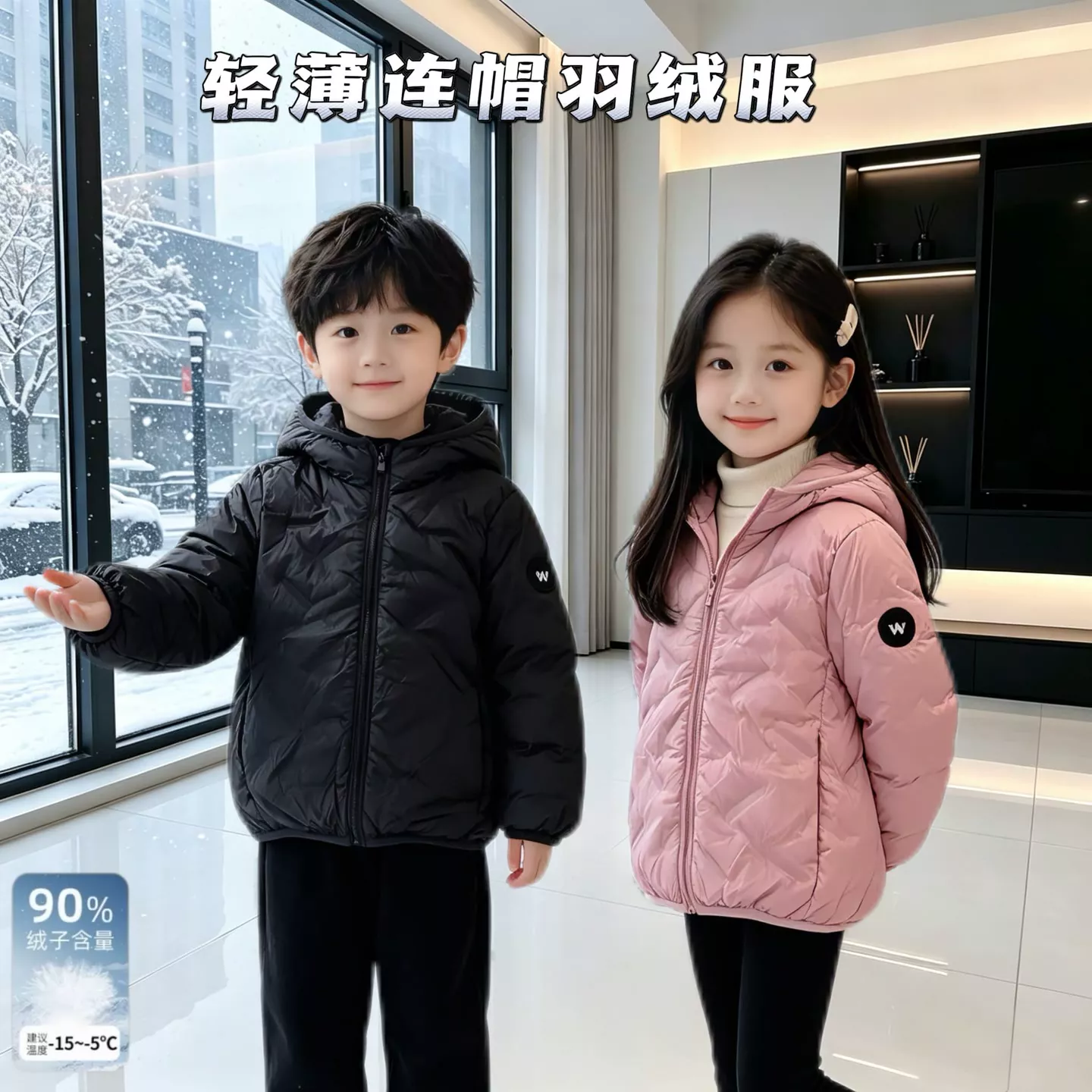 13702028.【现货】儿童轻薄羽绒服羽绒外套24501