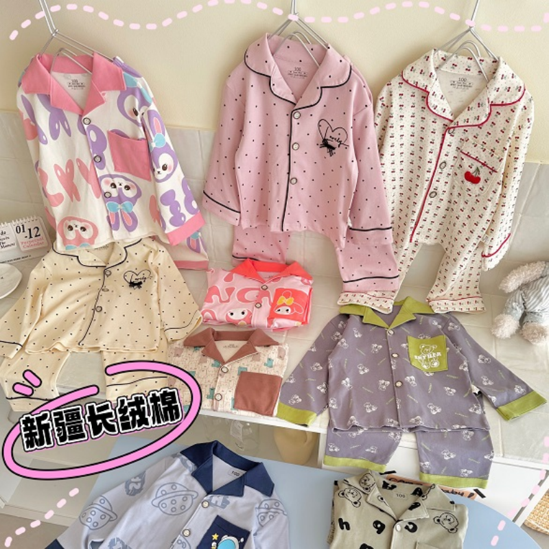 13799286.100%纯棉薄款儿童印花睡衣家居服Q01