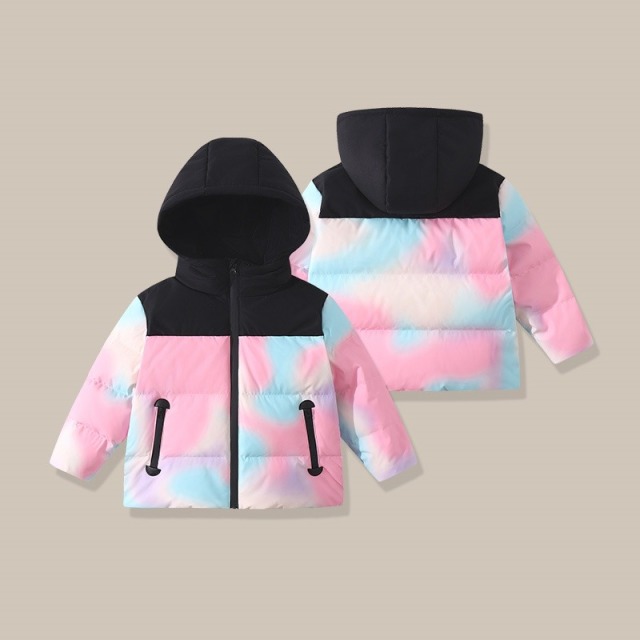 13841186.童C拼接渐变连帽羽绒服TDYY233