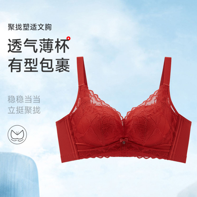 13660158.健康棉无钢圈聚拢娇美文胸(A/B-)