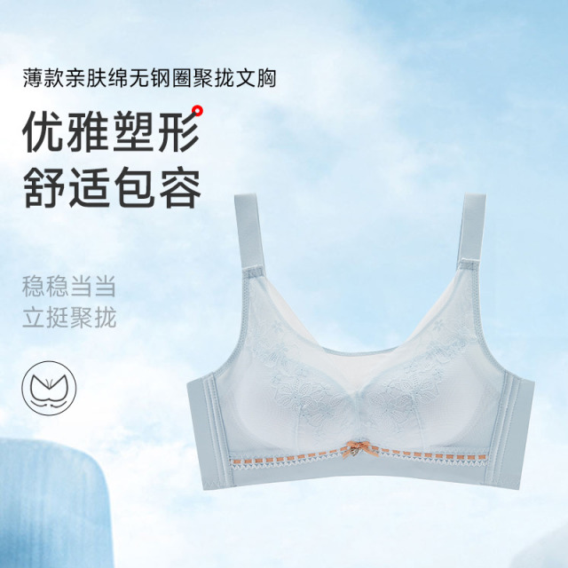 13684866.GOSO亲肤绵无钢圈文胸 聚拢塑形舒适内衣（B+/C）