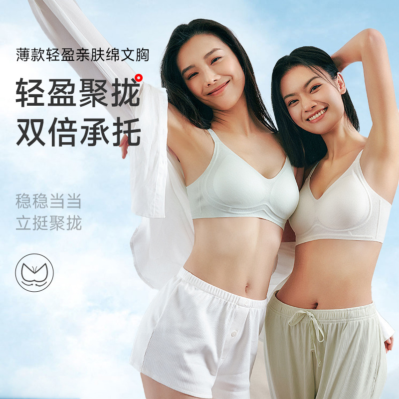 13675144.轻盈无钢圈亲肤绵文胸（A+/B）