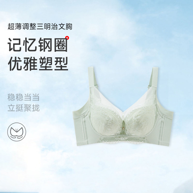 13687192.调整记忆钢圈三明治文胸(C/D-)