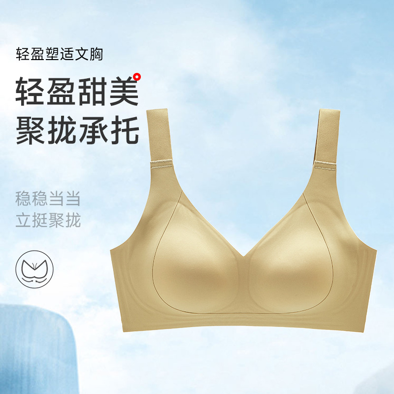13687308.健康棉无钢圈轻盈简约文胸(C/D-)