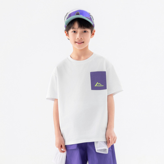 13787938.乔丹男童短袖T恤儿童夏季针织棉短T吸汗清爽童装衣服