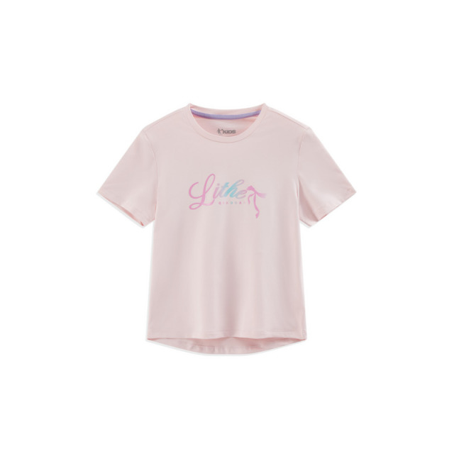 13787169.乔丹女童短袖T恤儿童圆领短T衣服夏季清凉透气套头童装