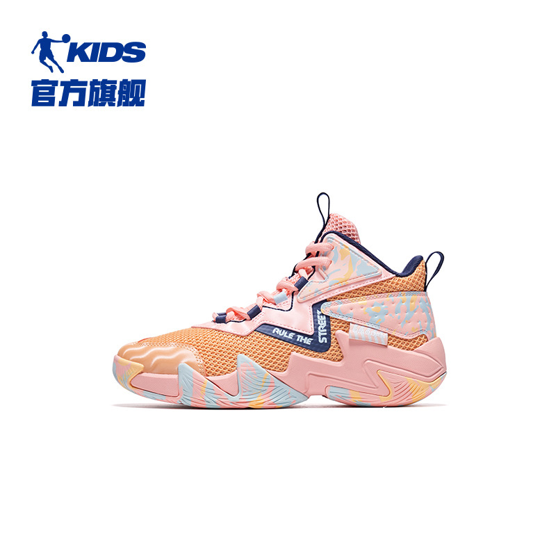 13786828.乔丹童鞋儿童篮球鞋款网面战靴中大童运动鞋男童鞋子