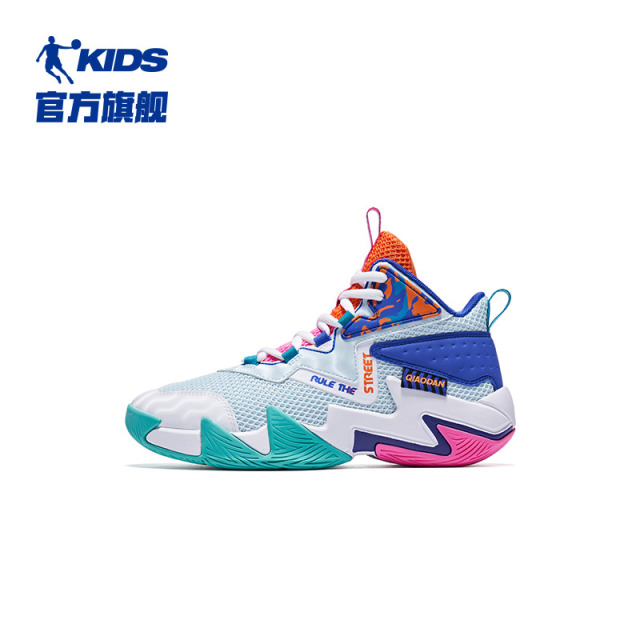 13786828.乔丹童鞋儿童篮球鞋款网面战靴中大童运动鞋男童鞋子