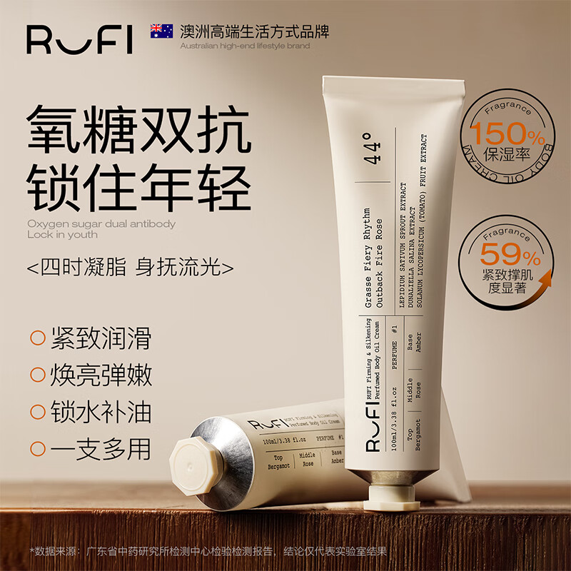 13833892.【澳洲线下在售】RUFI双抗身体油霜保湿清爽身体乳100ml