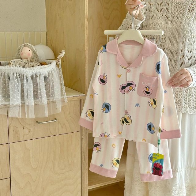 13702224.儿童开衫纯棉家居服套装