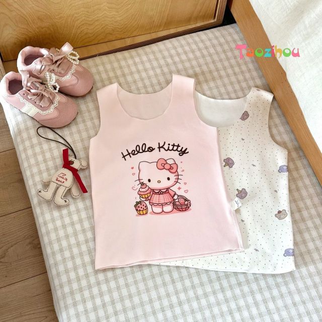 13770681.【两件装】儿童秋冬款莱卡德绒必备小奶皮保暖背心