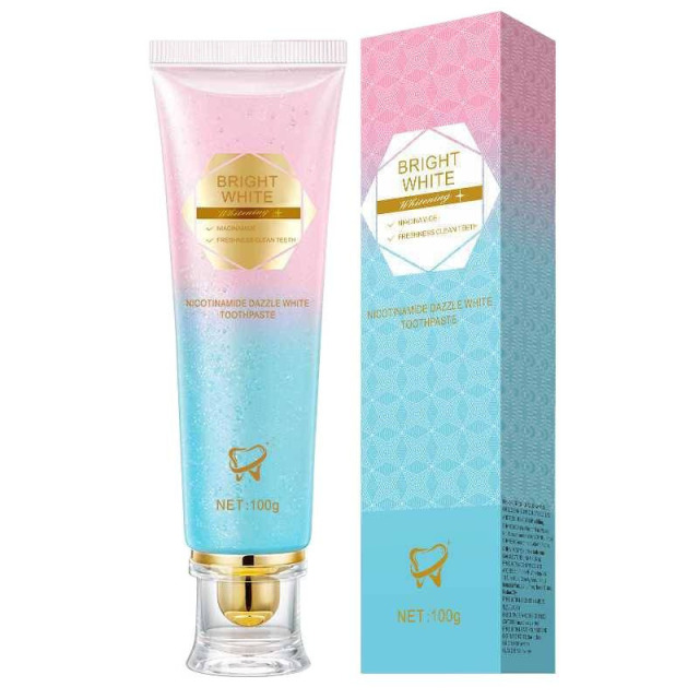 13758040.双色清爽洁牙齿清洁口腔护理留香100g/支