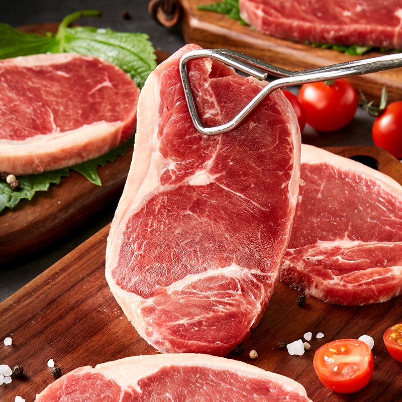 13733307.恒都 美式眼肉菲力牛排1kg(眼肉5片、菲力5片)
