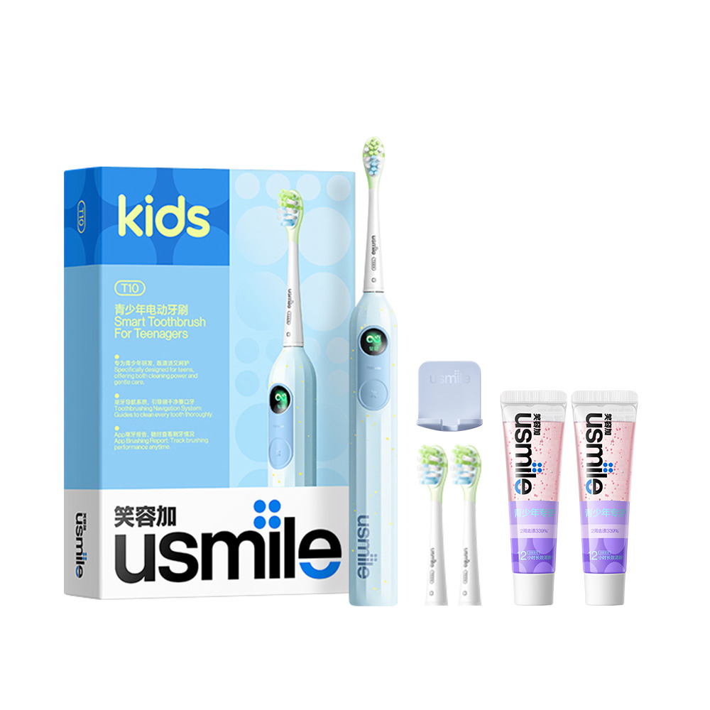 13758985.usmile笑容加 儿童青少年专用电动牙刷T10 适用9-18岁 赠送牙膏