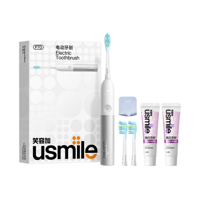 13768502.【巨浪3.0动力】usmile笑容加 P70电动牙刷 超频气泡刷 超强清洁力