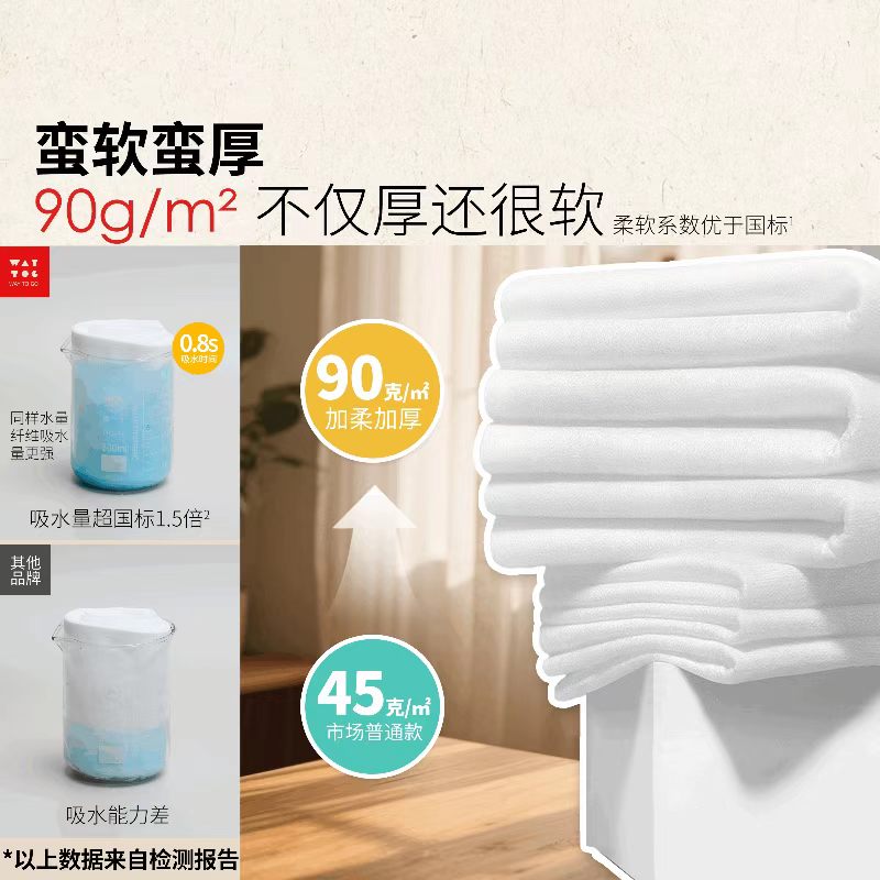 13803616.【新品福利 3大包洗脸巾低至36.9元起】WAY TO GO 一次性便携抽取加大加厚耐用洗脸柔巾精装袋装平挂多规格可选