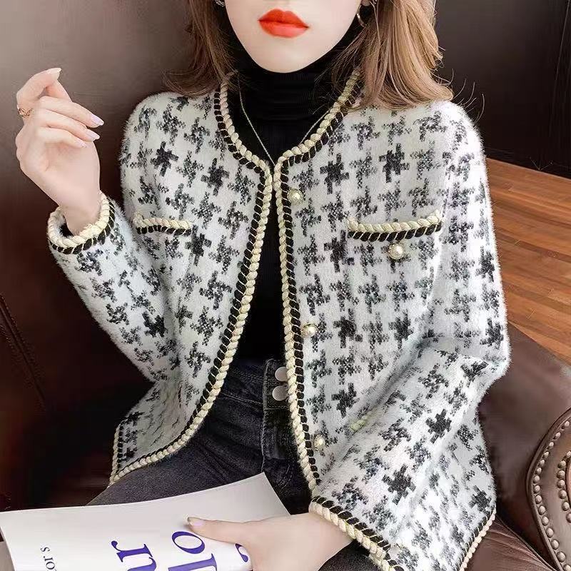 13767731.诗茉琳法式小香风2026年新款女外套针织短款开衫气质名媛高级感