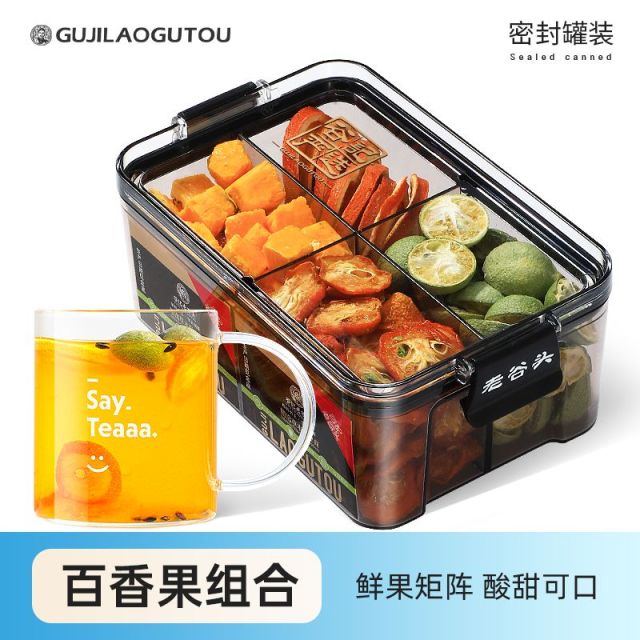 12267662.老谷头冻干百香果香橙金桔青桔果茶组合冷泡冲饮泡水花果茶