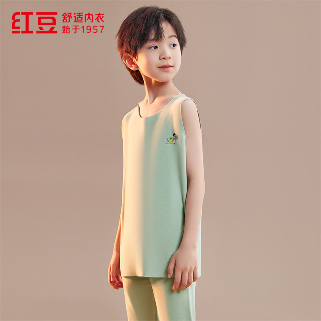 13842394.门店同款双面绒系列男童发热抗寒保暖背心 秋冬无痕透气高弹无袖内搭上衣