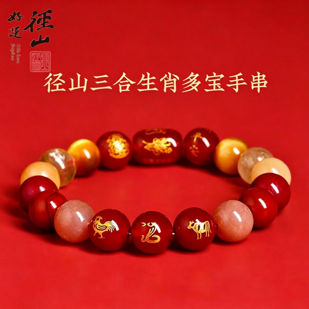 13826708.径山三合五行多宝手串8mm/10mm