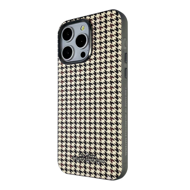 12275495.ins潮牌千鸟格纹适用苹果15promax手机壳iphone14pro新款磁吸14高级感男女13全包12防摔保护套