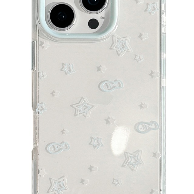 12412332.夏日ins小清新星星小鱼适用于iPhone16ProMax手机壳苹果16保护套14透明13全包防摔新款15Pro高级感壳