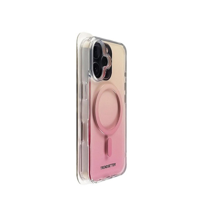 12479854.适用苹果16手机壳渐变彩磁吸iPhone16ProMax亚克力透明15Pro新款14防摔个性13简约男女12小众16e