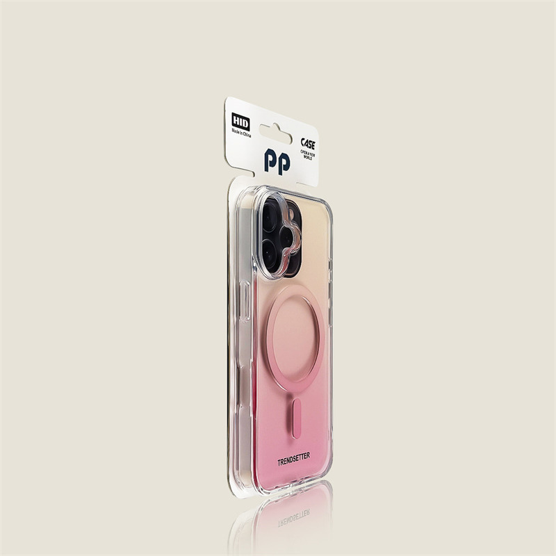 12479854.适用苹果16手机壳渐变彩磁吸iPhone16ProMax亚克力透明15Pro新款14防摔个性13简约男女12小众16e