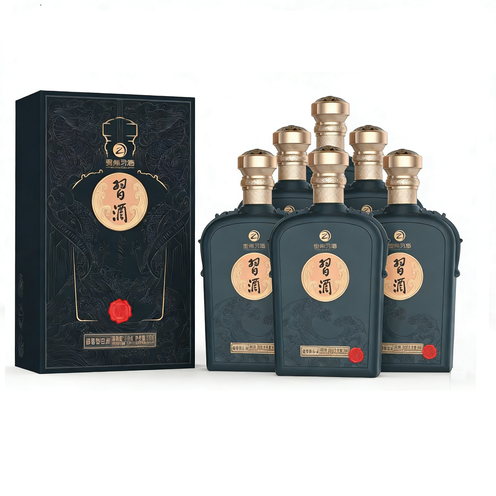 13719036.【收藏摆柜宴请佳品】贵州习酒国韵酱香型白酒500ml*6瓶