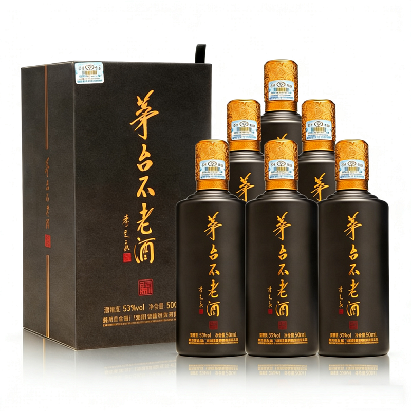 13721502.贵州茅台集团茅台不老酒同道同德53度酱香型白酒500ml*6瓶