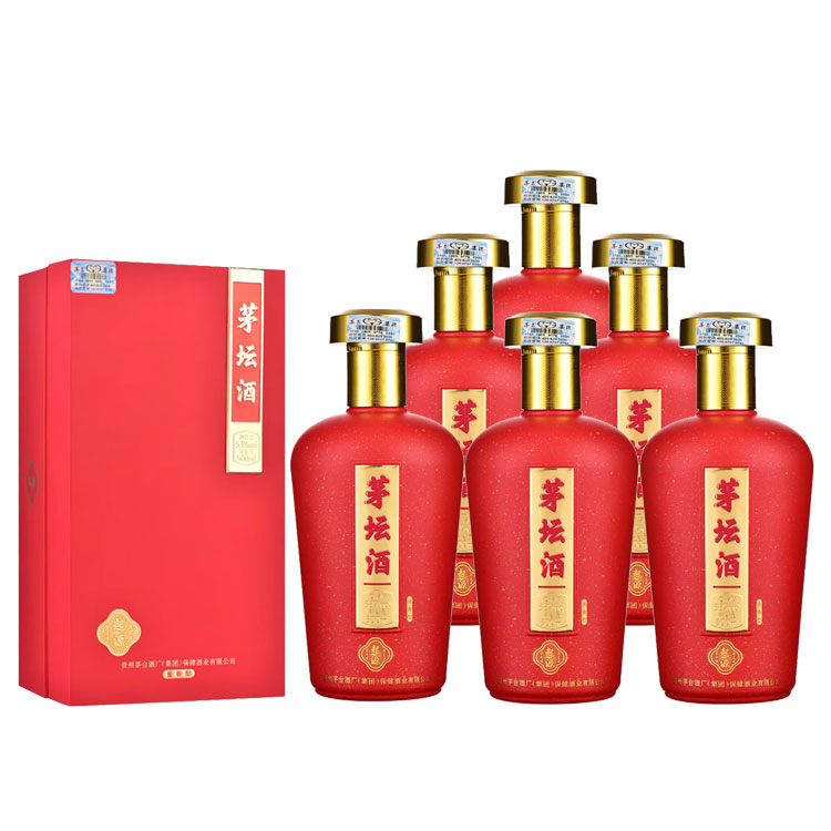 13722955.【送礼必备】53度茅台集团茅坛起源酱香型白酒500ML*6瓶