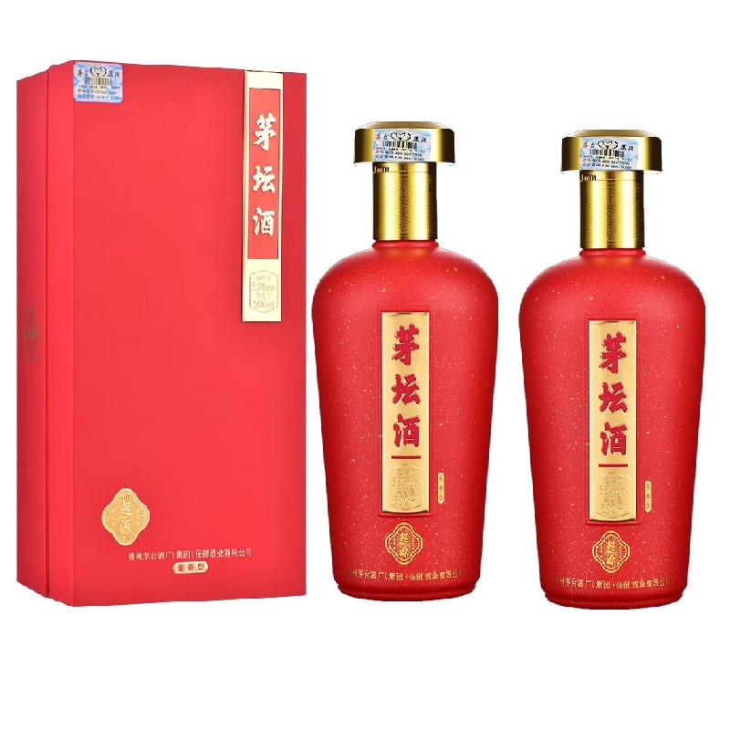 13722959.【送礼必备 顺丰发货】53度茅台集团茅坛起源酱香型白酒500ML*2瓶