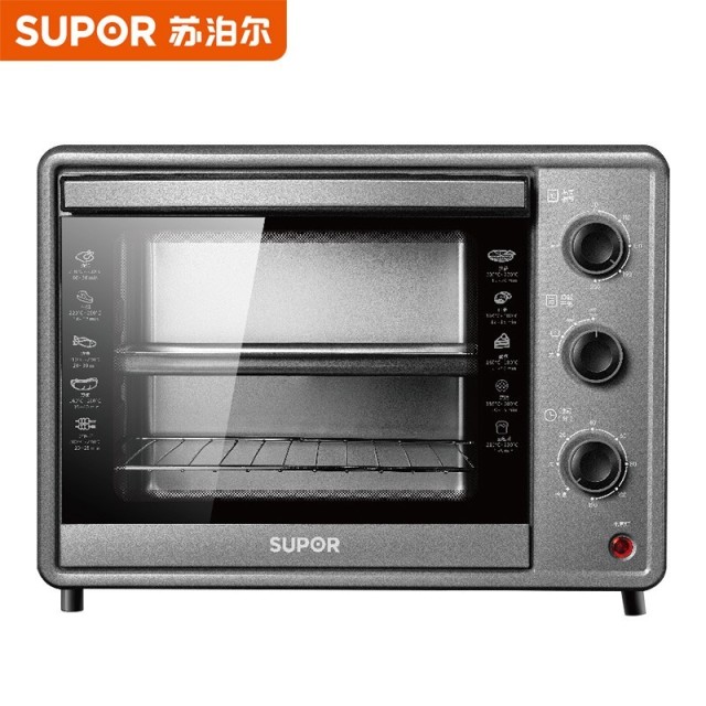 8794824.苏泊尔（SUPOR） K30FK6 家用多功能电烤箱 30L主流容量上下管统一控温匀火恒温4层烤位台式烤箱【送礼优选】