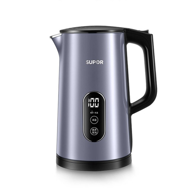 10239348.苏泊尔(SUPOR)1.7L大容量 316L不锈钢机身 1500W大火力 多段调温 显影控温电水壶SW-17S61A