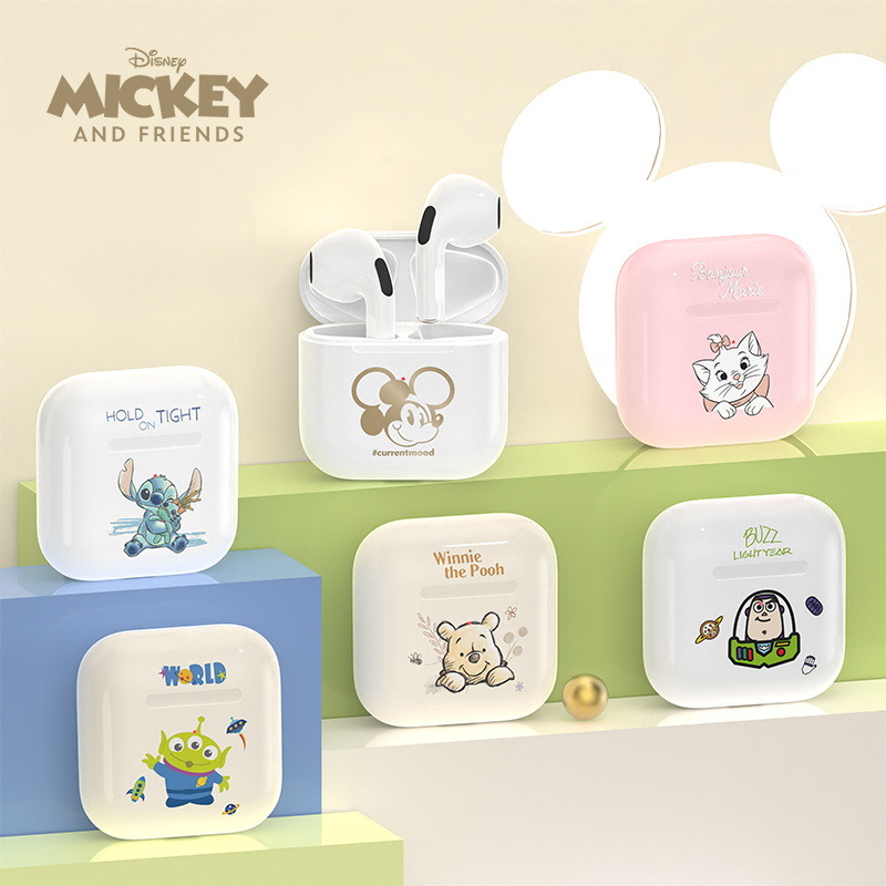 12885822.Disney迪士尼 无线蓝牙耳机迷你便携TWS双耳运动跑步耳机苹果安卓适用