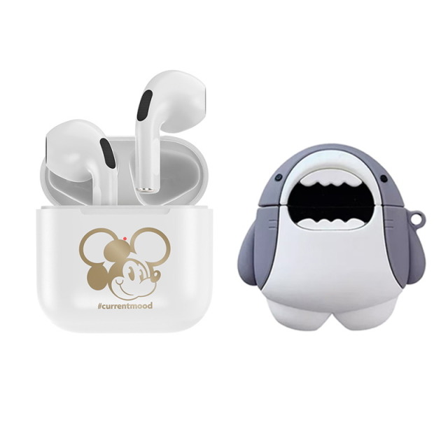12885874.【带保护套】Disney迪士尼 无线蓝牙耳机迷你便携TWS双耳运动跑步耳机苹果安卓通用