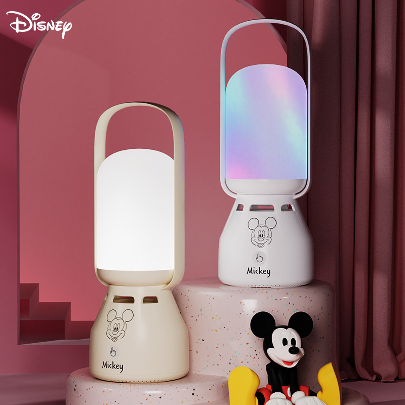 13750856.Disney迪士尼 新款露营灯蓝牙音箱小巧便携带炫酷灯光环绕立体声音响