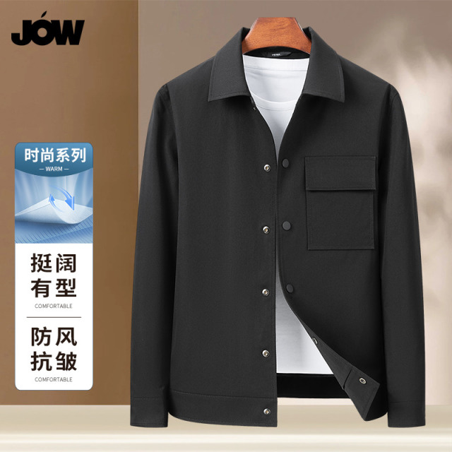 10270917.【翻领通勤】乔沃男装新品夹克工装外套男