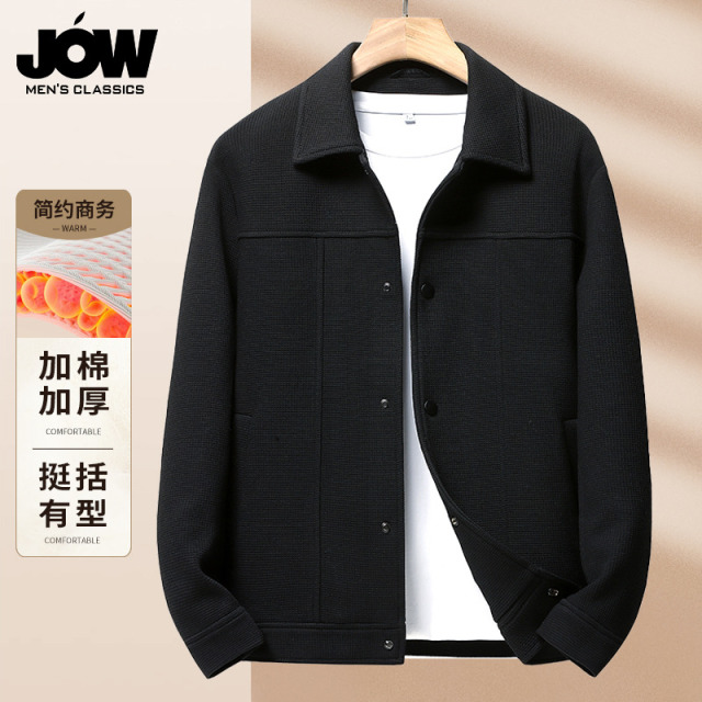 11296153.【麂皮绒工装】乔沃春秋加棉保暖工装夹克短裤外套男