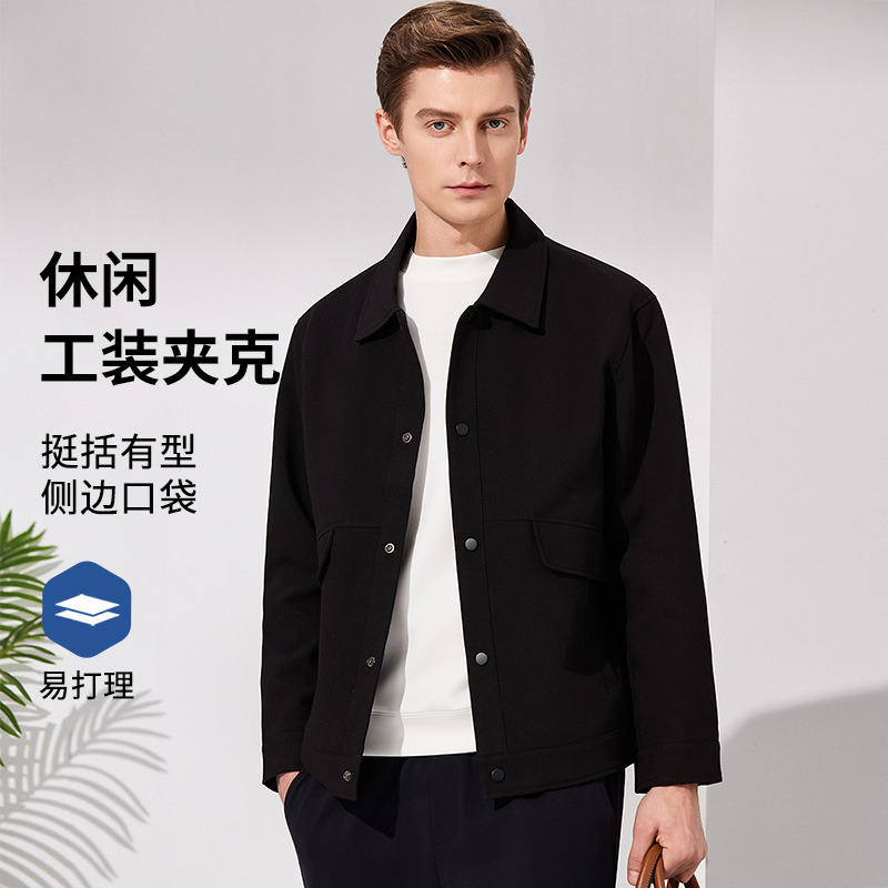 11601867.安东尼奥男士翻领夹克春季新款外套