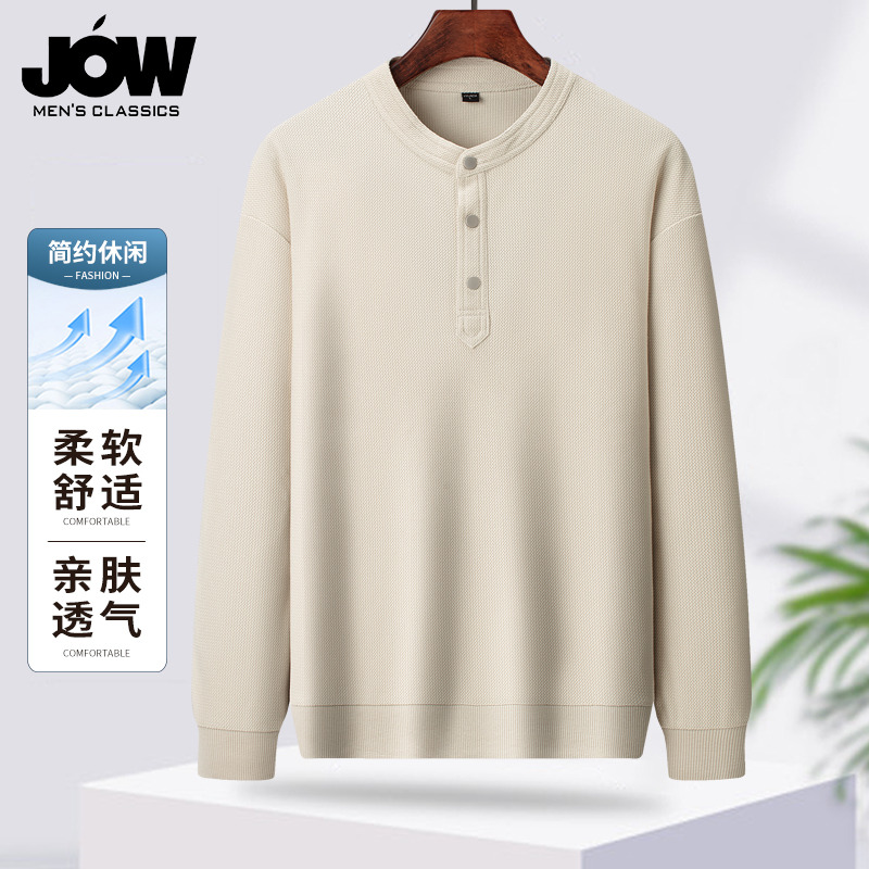 11815286.【提花肌理】乔沃春秋圆领男士休闲百搭针织衫