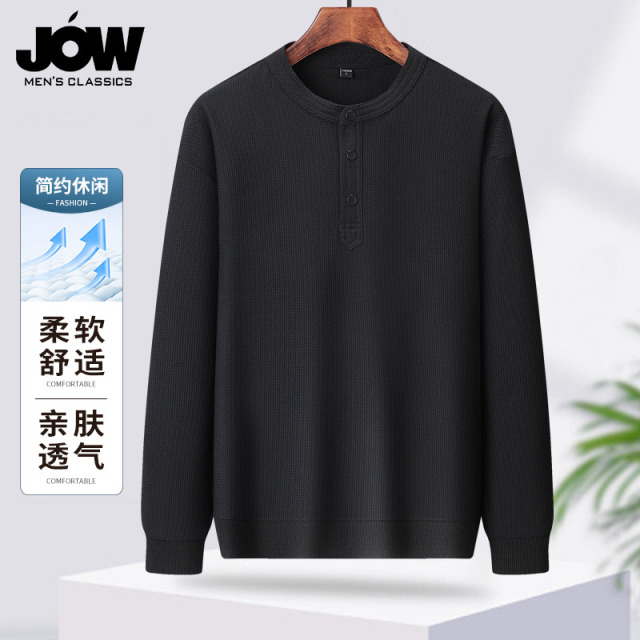 11815286.【提花肌理】乔沃春秋圆领男士休闲百搭针织衫